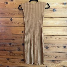 Reformation Camel Libra Knit Sleeveless Dress Size XS