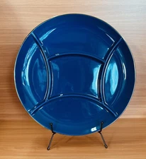 Tabitha Brown for Target Stoneware Ceramic Wave Divided Serve Plate Platter