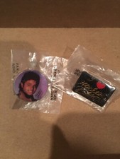 2-Vintage Michael Jackson Pin Lapel Collectible Lot