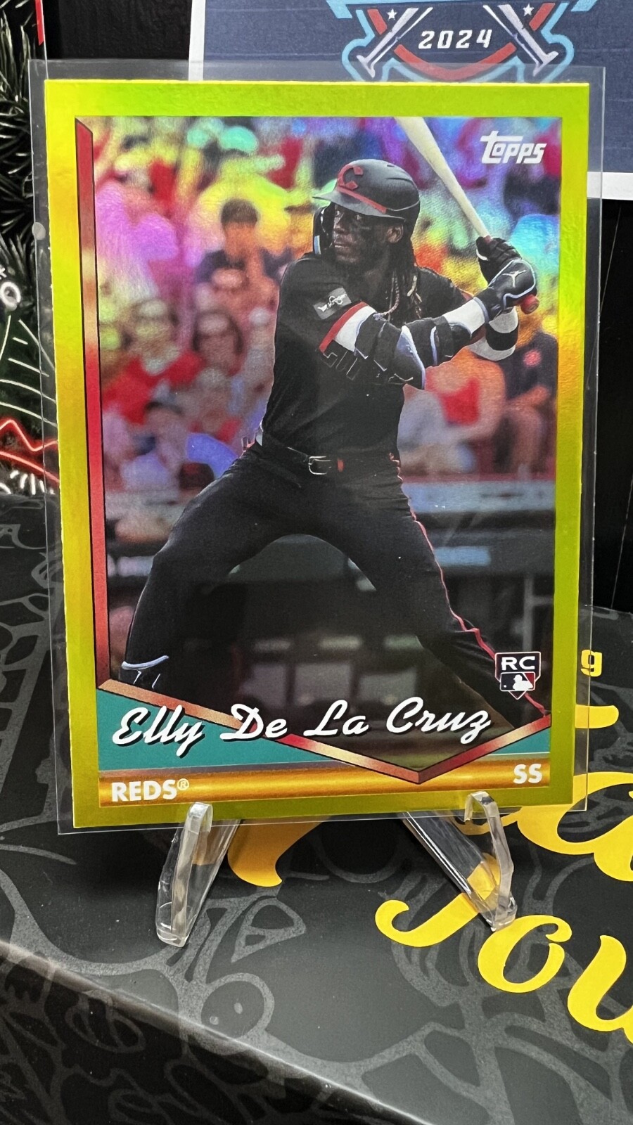 Elly De La Cruz - 2024 Topps Archives #300 Yellow Foil Rookie (RC) Rookie Card