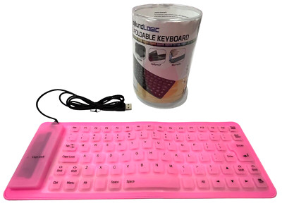 トレードワークス Bluetooth Silicone Keyboard ラズベリーピンク g6bh9ry SOUND LOGIC Silicon Flexible Keyboard with USB Cable