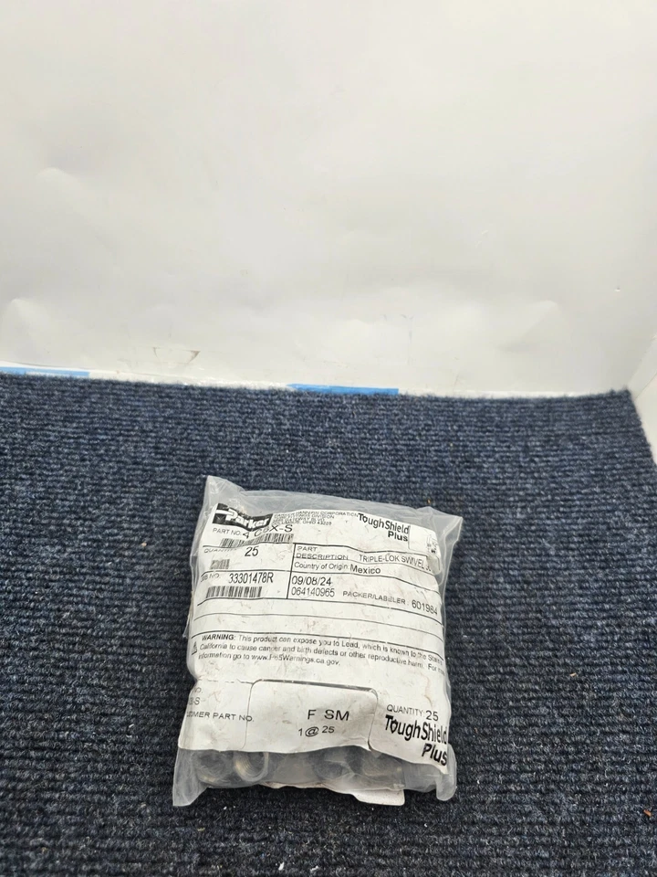 (QTY 25) PARKER 4 C6X-S 1/4" JIC x 1/4" JIC 90 Degree Swivel Elbow - Image 2 of 4