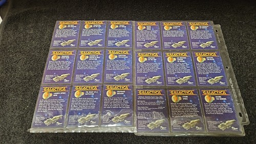 1996 DART BATTLESTAR GALACTICA COMPLETE FOIL SET #1-72 SEE SCAN FOR GRADE SCI-FI - Picture 9 of 9