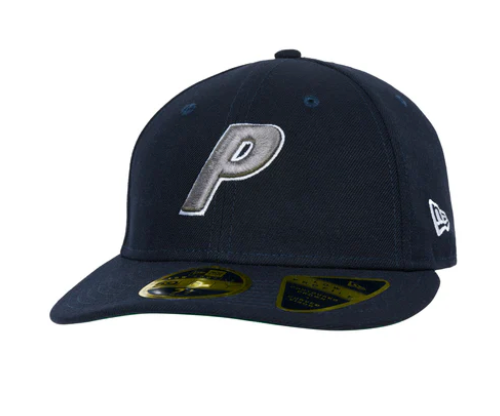Palace Dragon P New Era LP 59FIFTY Cap Navy Silver Size 8 New In 