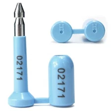Blue Bolt Seals High Security Cargo Container Seal Numbered Tamper Evident Sh...