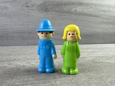 VINTAGE 1984 DURHAM FARMER MOM & DAD FIGURES GUC