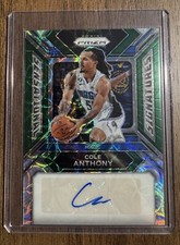 2023-24 Panini Prizm Cole Anthony Choice Green Sensational Signatures Auto /8