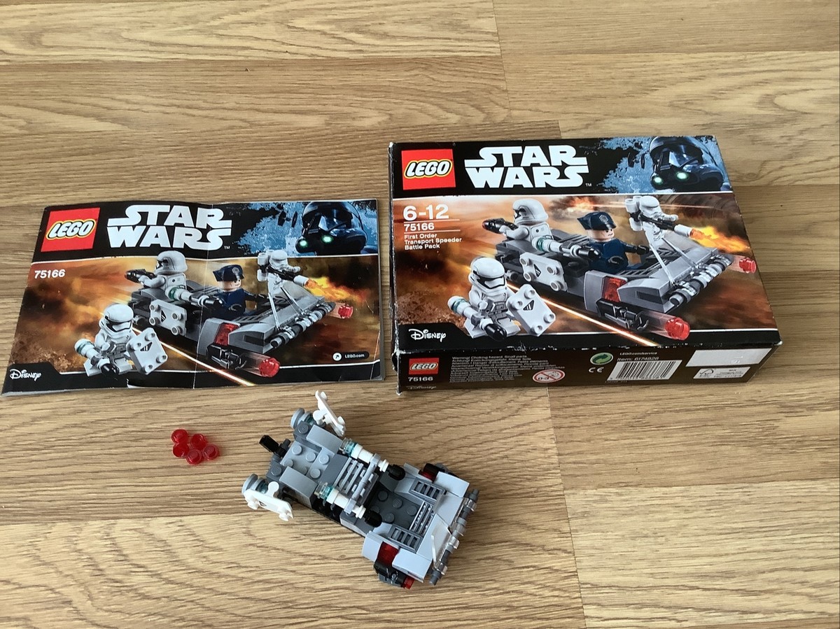 LEGO Star Wars 75166 First Order Transport -Speeder ONLY- Battle Pack  Box+manual