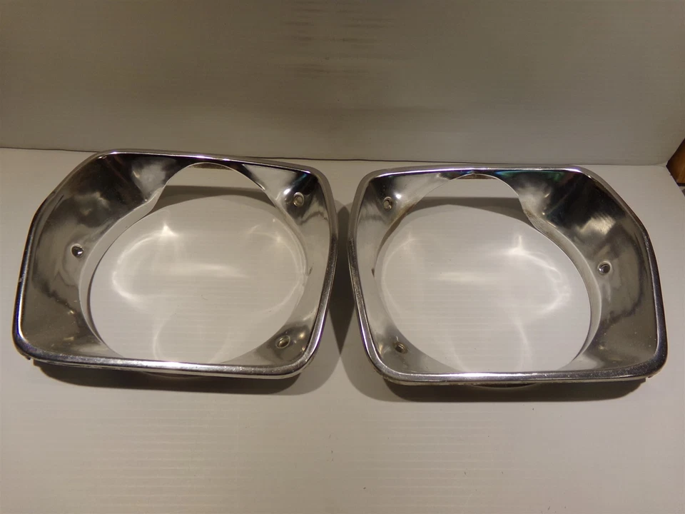 1975 76 Plymouth Duster Headlight Bezels OEM Valiant Scamp A body - Image 3 of 4