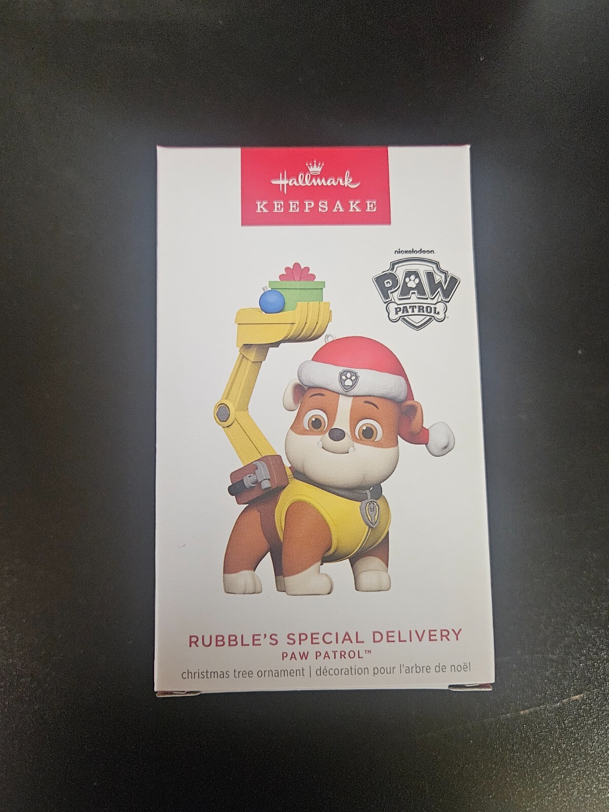 2023 Hallmark Ornament - Rubble's Special Delivery - Paw Patrol - New - Dog