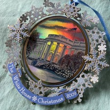 The White House Historical Assc Christmas Ornament 2009 Grover Cleveland No Box