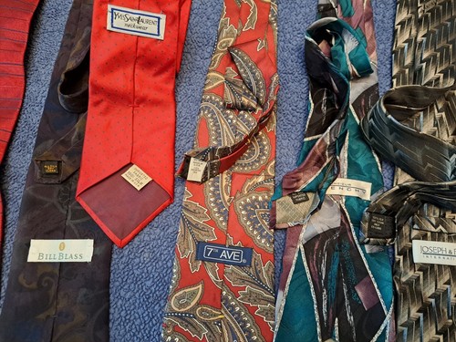 100% Silk Mens Necktie Tie Lot Of 15. Michael Kors Tommy Hilfigure many others - Picture 7 of 12