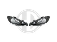 Designsatz Angel Eyes Klarglas/Schwarz FüR Peugeot 206 98-06