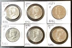 6 X NIFC Kennedy Half Dollars 1987 2005 2008 2009 2017 Very Low Mintage
