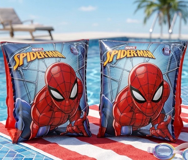 Bestway Spiderman SchwimmflüGel 98001 Schwimmhilfe Kinder 3-6 Jahre 18-30Kg Neu-image