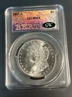 1881 S $1 CAC MS64 Morgan Dollar In Custom Traderbea Bert Core CAC Holder