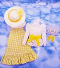 VINTAGE BARBIE BEST BUY #3205 YELLOW PLAID SET  Very Rare & Minty