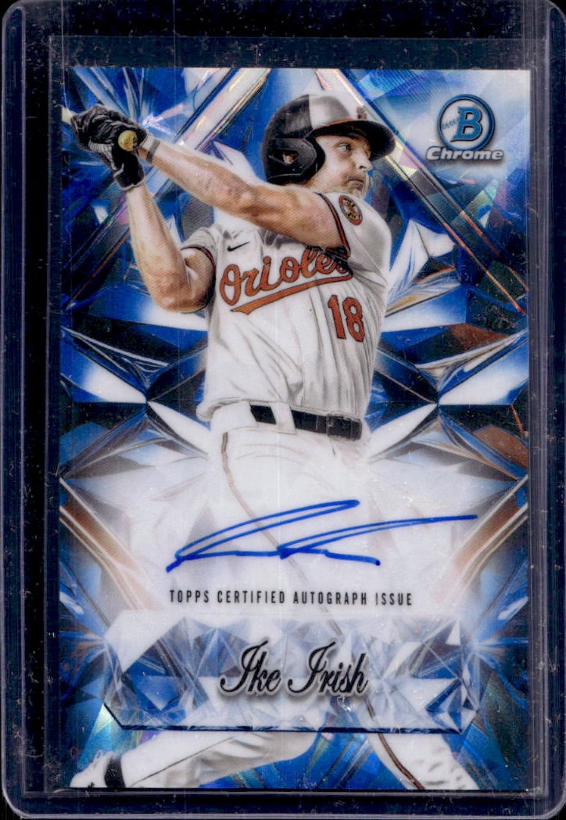 2025 Bowman Draft Sapphire Ike Irish Selections Auto #SSA-II Orioles