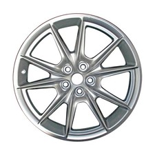 19x8.5 10 Spoke Used Aluminum Wheel Painted Sparkle Silver Pr3z1007c