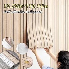3D Wood Grain Wall Panels, Self-Adhesive Foam Thickened Wallpaper Wall Sticker