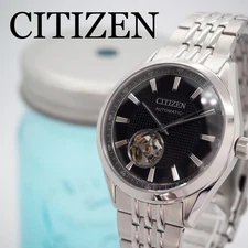 Good condition CITIZEN Men's Watch Automatic Skeleton Open Heart ,14029