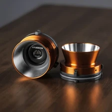 2X Studevox Metal Orange NAB Hub Adapters For Open Reel to Reel Tape Recorders