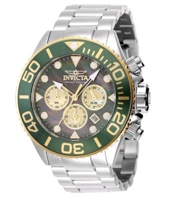 Invicta Grand Ocean Voyage | Mother Of Pearl Dial | 52mm | Green