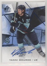 2021-22 Upper Deck SP Game Used Blue Auto Yanni Gourde #77 Auto 0z59