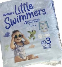 2 PACK - Huggies Little Swimmers Disposable Swim Diapers, 20 ct, Size 3, 2 Packs
