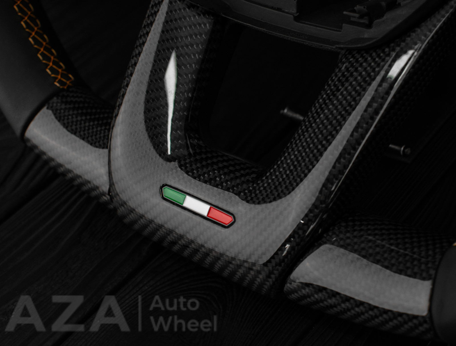 Lamborghini Urus SE Carbon Fiber Steering Wheel Orange