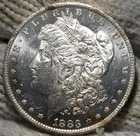 1883-o Morgan Silver Dollar Brilliant Uncirculated Cameo With Mirrors