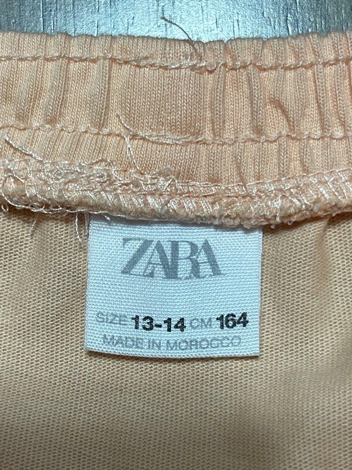 Saia Zara, Jovem Menina Tamanho 13-14, Laranja, Puxador, Cintura Elástica - Imagem 3 de 4