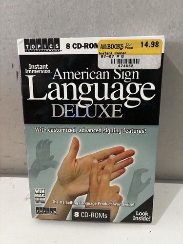 American Sign Language Deluxe Edition Instant Immersion 8-CD ROM