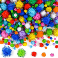 Bastel-Pompons 600 StüCk Mehrfarbig Weiche Flauschdeko FüR Diy Partys Kinder