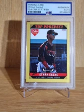 Ethan Salas On-card Auto 2023 Lake Elsinore Top Prospect GOLD Rookie Card/50 LE