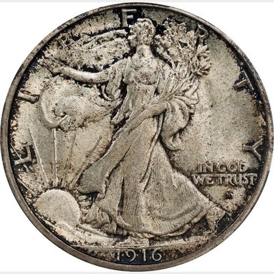 1916-S Walking Liberty Half Dollar. MS-65 (CACG) | eBay
