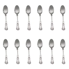 Gorham Blossom 18/10 Stainless Steel Teaspoon (Set of Twelve)