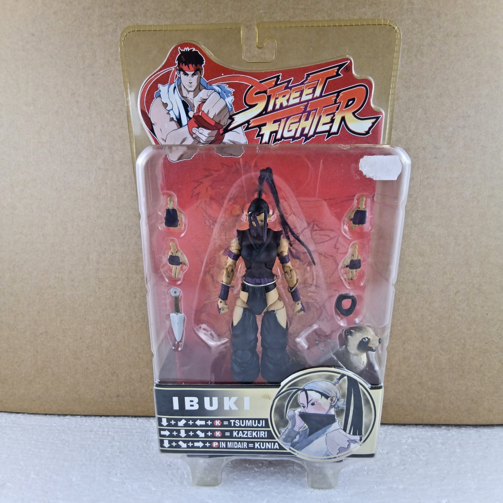 SOTA Street Fighter Round 4 Ibuki Action Figure MISB Orange Ninja 6" HTF
