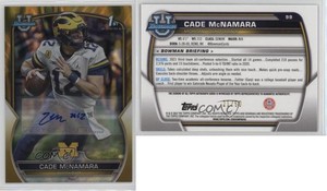 2022 Bowman U Chrome Prospect Gold Lava Refractor /50 Cade McNamara #99 Auto