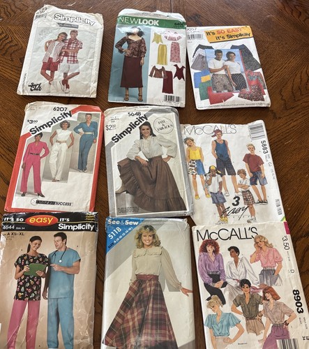 Career / Outfit Sewing Patterns Simplicity/McCall’s/Newlook-Lot of  9 Vintage