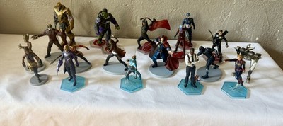 Disney Store Marvel Avengers Deluxe Figurine Set 18 pc Awesome mixed Lot