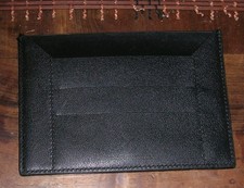 Porte Cartes en cuir noir 14 x 10 cm