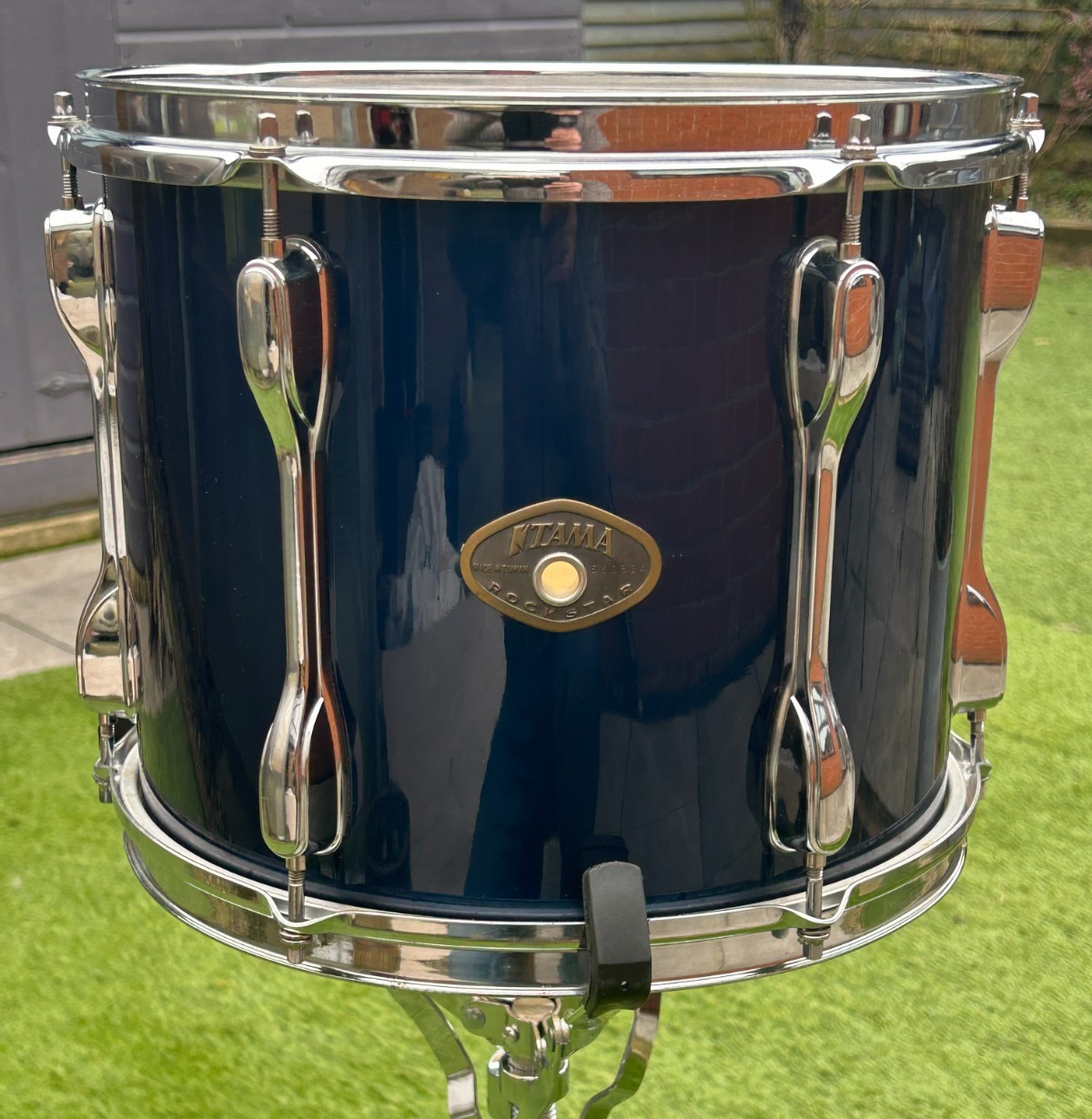 Tama Rockstar Tom 12"x 10'' 6-Lugs Undrilled Shell Midnight Blue photo 7
