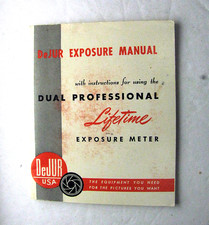 Vintage DeJur Exposure Light Meter Instructions Book Manual