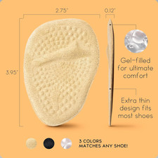Metatarsal Pads Women  Heel Inserts for Women  Ball of Foot Cushions 2 Pai...