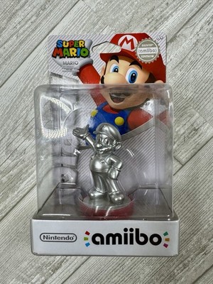 Nintendo Amiibo 2015 Super Mario Silver Edition Factory Sealed Brand New