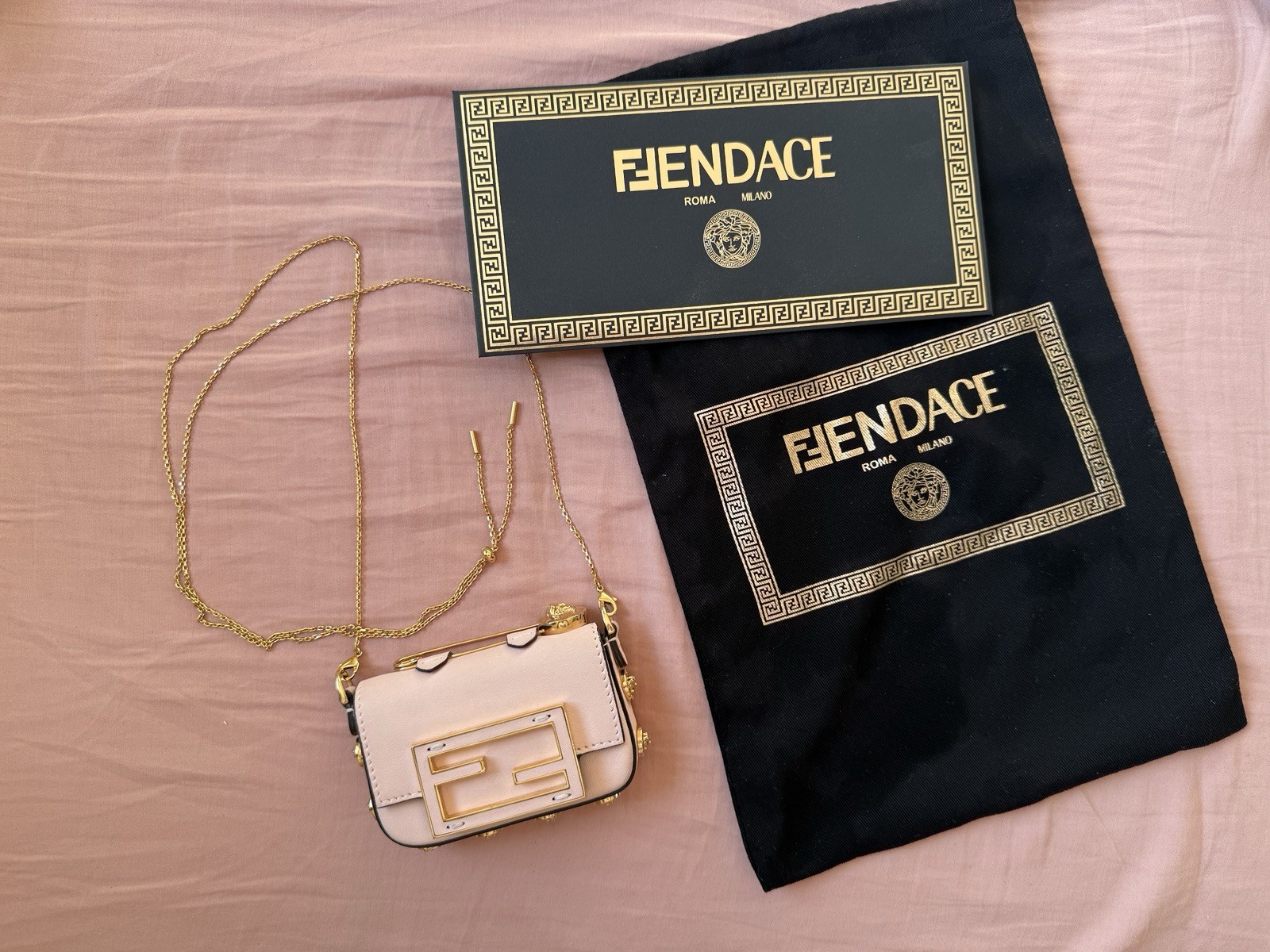Fendi nano baguette Fendace collection rare runway 2021