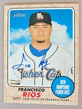 2017 Francisco Rios Topps Heritage Minor League Real One Auto Card #ROA-FRI