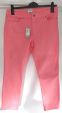 White Stuff Coral Pink Stretch Straight Leg Jeans Spring/summer Size 14R RRP £45