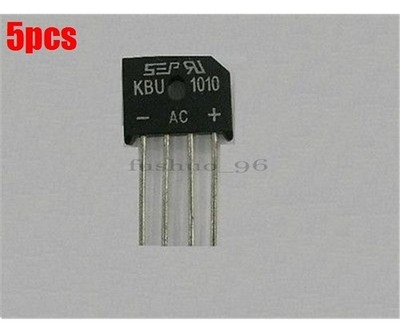5Pcs   KBU1010 KBU-1010 10A 1000V Single Phases Bridge Single Diode N sf *la